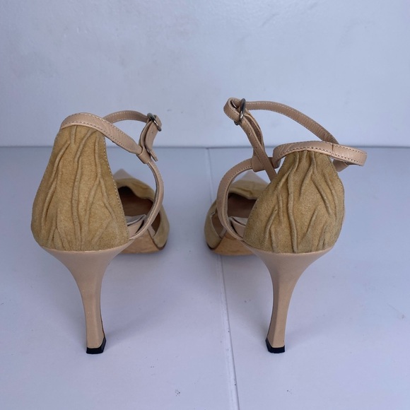 Manolo Blahnik Beige Strappy Heels - Picture 5 of 8
